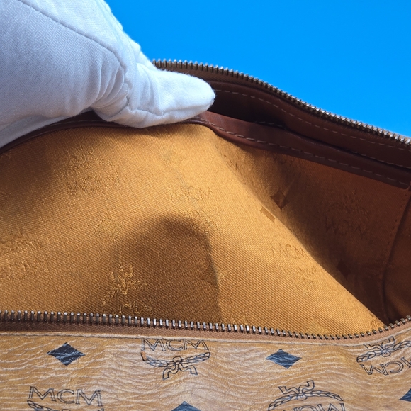 MCM Brown Monogram Handbag - Picture 13 of 14